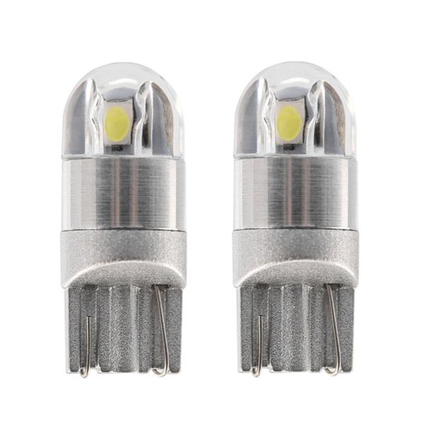 

50pcs / lot белый красный синий желтый фиолетовый автомобиль t10 led 3030 2smd клин внутренней стороны номерного знака лампочка w5w 194 168