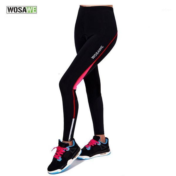 

racing pants wosawe cycling bicycle tights sportswear women bike riding clothing padded tight trousers ciclismo bicicleta1, Black;blue
