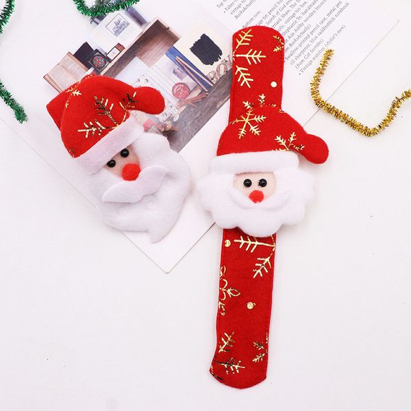 

factory price bracelet new chrismas gifts patted year christmas party toys santa wrist clap circle snowman elk snap ring