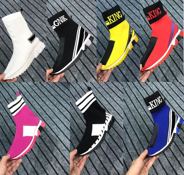 

latest 5.5-12 men women boots shoes luxury sports reflective designer trend sneakers chaussures loafers running martin platform socks, Black