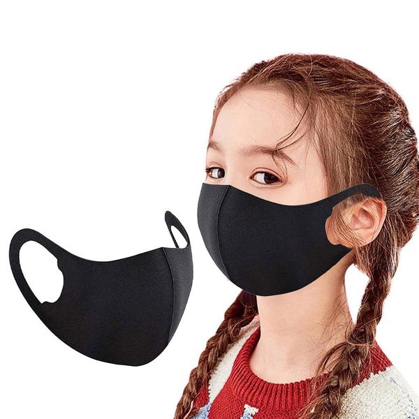 

маска 4шт дети ткани рот лицо обложка пыл спорт маска masque ребенок защитных маски украшение mascsrillas тушь sqctyj, Black