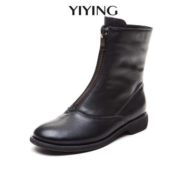 

new cow leather ankle boots for women 2020 classic black white shoes ladies autumn short boots fashion zipper western