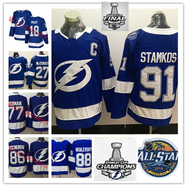 

mens tampa bay lightning steven stamkos jersey victor hedman andrei vasilevskiy ryan mcdonagh nikita kucherov ondrej palat jersey, Black;red