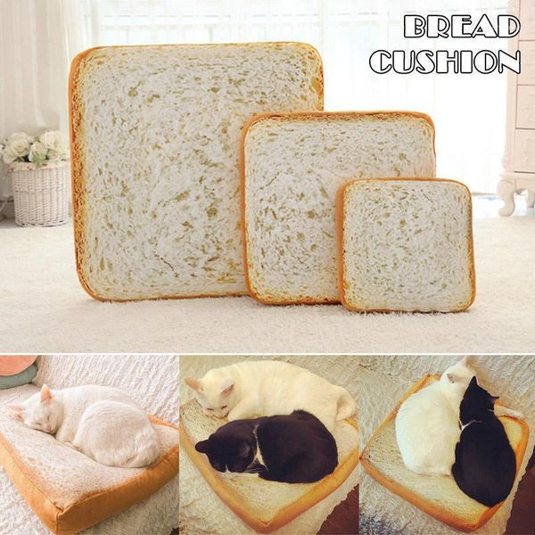 

cat beds & furniture fashion durable bread cats bed toast slice style pet mats cushion soft warm mattress for dogs drop 1