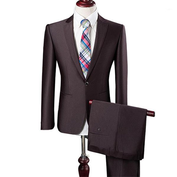 

asian size quality slim fit suits mens wedding custom prom suits 2 pieces business formal tuxedo men jacket pants ternos1, White;black