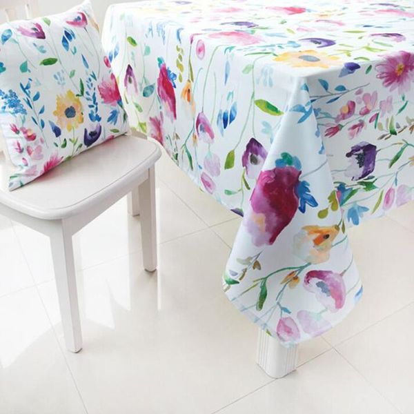 

table cloth leaves print decorative tropical plant rectangle polyester tablecloth for restaurant high quality