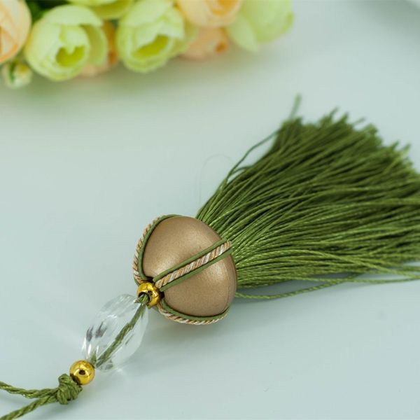 

wholesale 12pcs lot 10cm tassel with hanging rope silk sewing tassels trim decorative key tassel for curtains home decoration h jllmxd