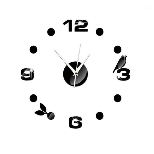 

simple wall sticker 3d clock style decal for home office j2y1 stickers