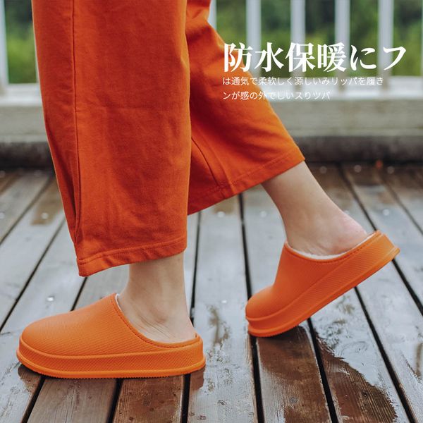 

waterproof non-slip home slippers winter warm home women indoor cotton non-slips ladies soft slippers memory foam couples shoes y1123, Black