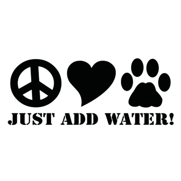 

16*6.5cm just add water dock jumping animal lover vinyl decal sticker new style car sticker car accessories