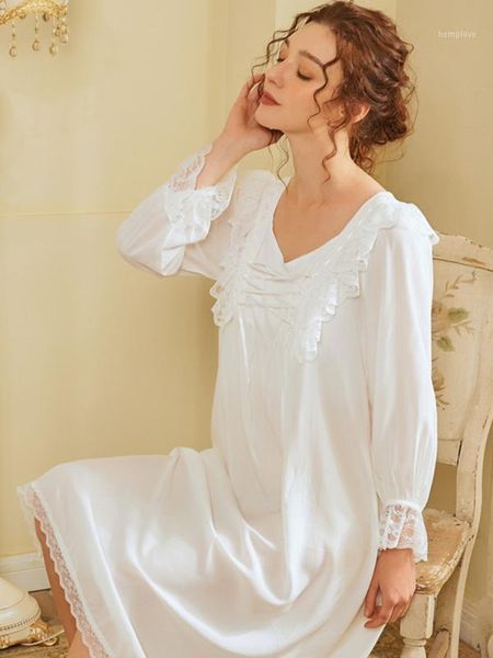 

women's cotton plus size nightgowns sleepshirts long sleeve sleep dress white nightwear lingerie nightie home dress home clothes1, Black;red