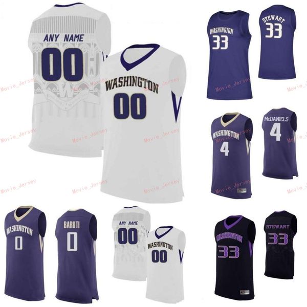 

stitched custom 10 elijah hardy jersey nahziah carter 12 jason crandall 14 sam timmins washington huskies college men women youth, Black