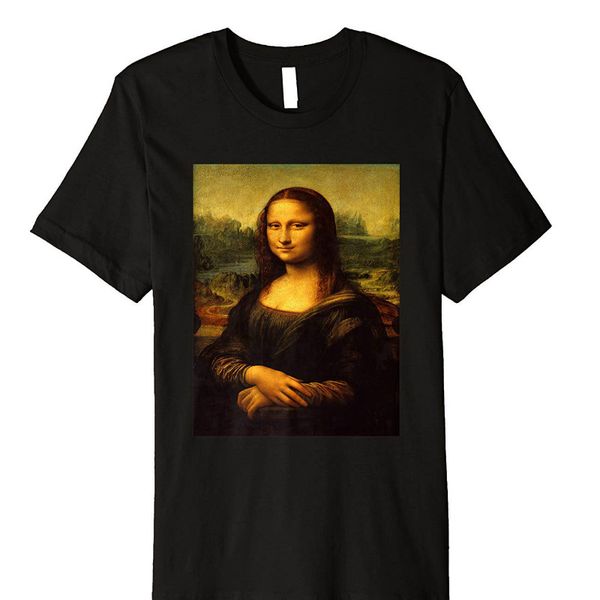

sport leonardo da vinci's mona lisa retro t shirt mans unique cotton short sleeves o neck t shirt