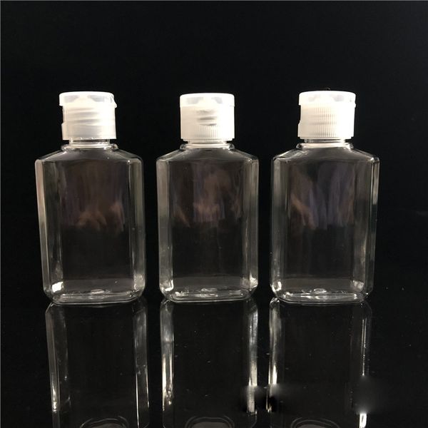 

hand 60ml 2oz sanitizer empty liquid alcohol soap plastic clear squeezed travel package bottle