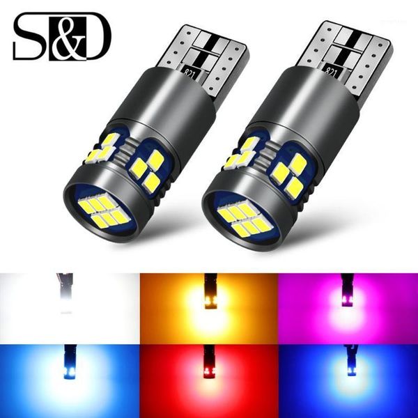 

2pcs super bright led t10 w5w led bulbs 3030 car interior reading light marker lamp 168 194 auto wedge parking 12v for cars1