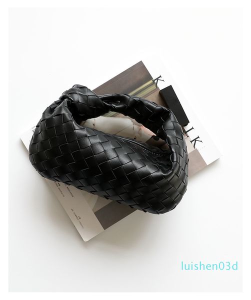 

l03 bags leather qoaae handbag designers luxurys jodie knotted new 2020 woven handbag style for women bag armpit swhsw