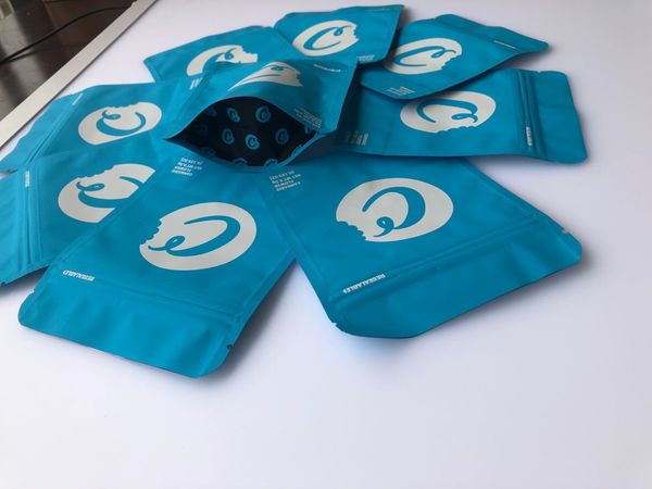 

smell твердые сумки этикетка сумки сумки и наклейки куки 3.5g edibles местные майларовый medicated голограмма синий proof ароматизаторы wmtf