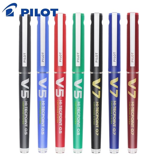 Pilot BXC-V5 / V7 Düz Sıvı Jel Kalem Değiştirilebilir Mürekkep Kablosuz Su Boğazı Topu Pointer Yükseltme V5 / V7 İğne İmza Y200709