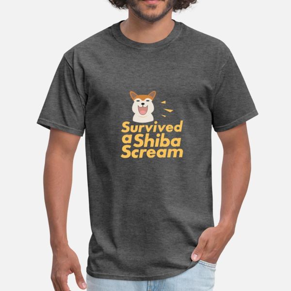 

survived a shiba scream - shiba inu t shirt anime trendy tracksuit hoodie sweatshirt