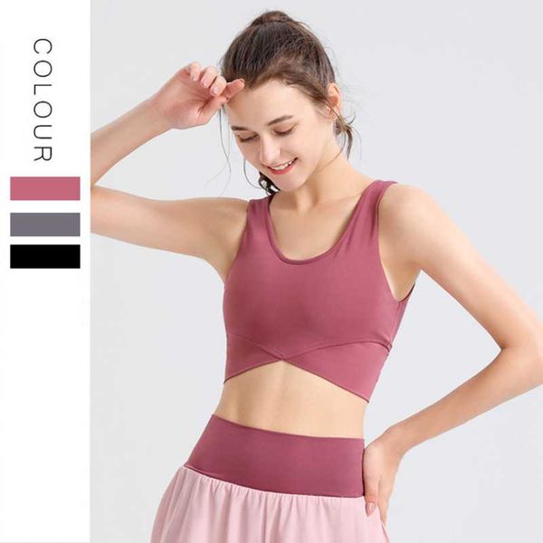 

gym clothing sports underwear deep u beauty back full-wrapped fitness bbra shockproof gatheringyoga vest bra running, White;black