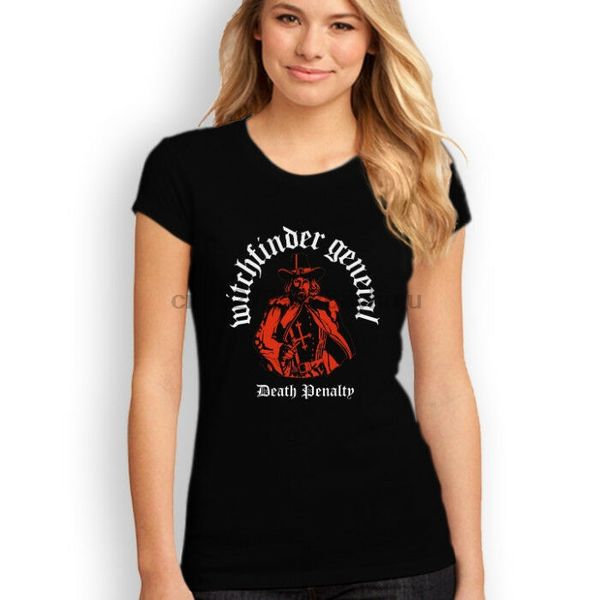

death penalty witchfinder logo t-shirt black white sport hooded sweatshirt hoodie