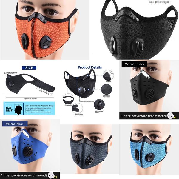 

factory6k5zanti-pollution protective filter pm2.5 black with face cycling dust sports running training road bike reusable masks 10