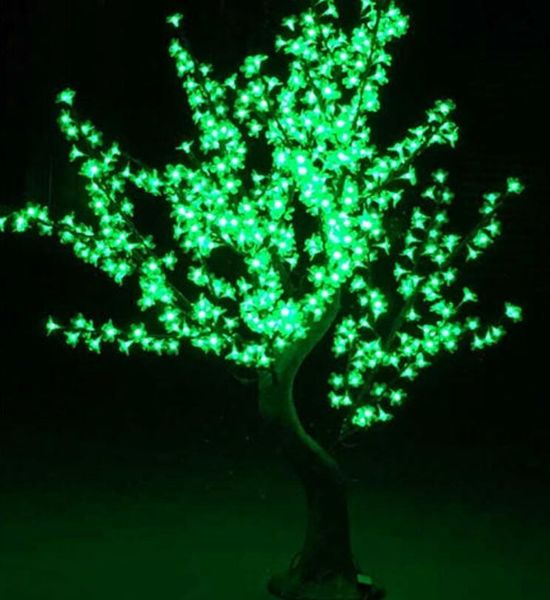 1.5m 576leds brilhando brilhante flor de cereja árvore de natal iluminação à prova d 'água jardim paisagem decoração lâmpada para festa de casamento