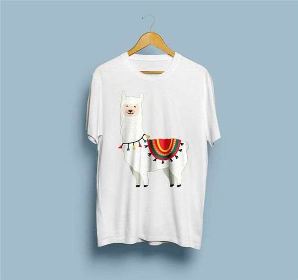 

симпатичный мультфильм животных llama lover t-shirt стиль унисекс fit shirt мужчина женщина подарков подарок на день рождения tee shirt спор