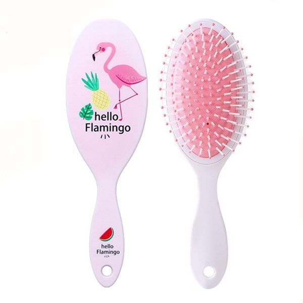 

flamingo ellipse comb plastic massage air cushion bag combs curl health care smooth hair brush anti knot barber styling tools 4 38rf b2