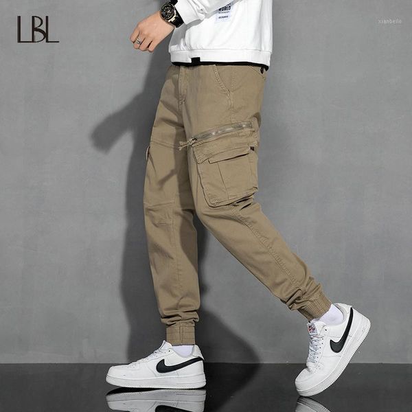 

hip hop cargo pants men streetwear harajuku joggers pants men's cotton tactical fashion trousers male multi-pocket sweatpants1, Black