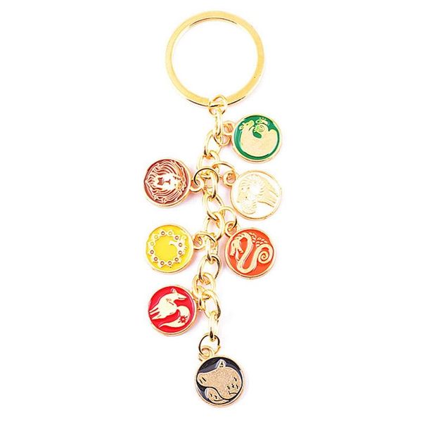 

anime the seven deadly sins keychain cartoon figure meliodas elizabeth hawk ban pendent keyring, Silver