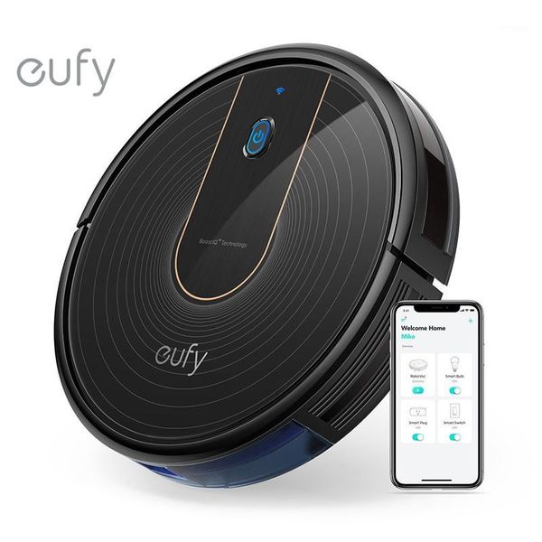 

robot vacuum cleaners eufy [boostiq] robovac 15c, wi-fi, super-thin, 1300pa strong suction quiet, self-charging robotic cleaner1