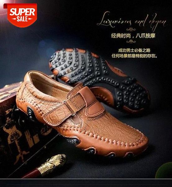 

men casual walking shoes leather loafers office dress shoes for men driving moccasins comfortable slip on party fashion #6n41