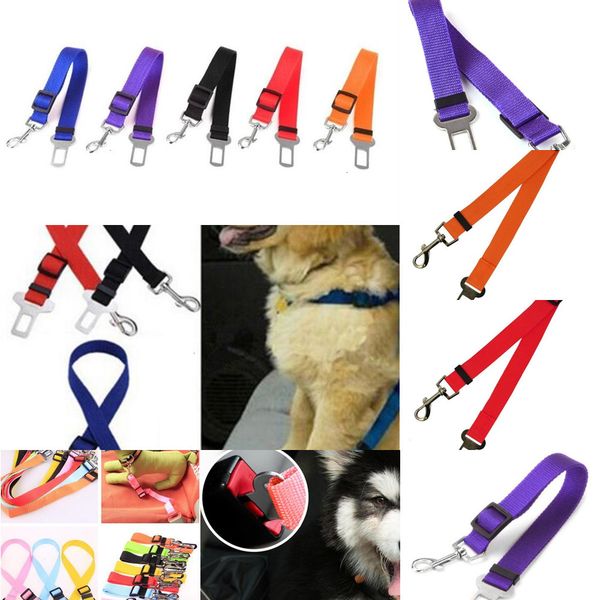 

adjustable car safety 2.5x vehicle 75cm seatbelt seat belt harness lead for cat dog pet kingdom