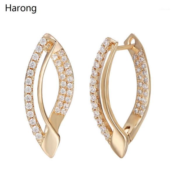 

stud fashion zircon for earrings gold color copper small piercing woman wedding party holiday jewelry gift1, Golden;silver