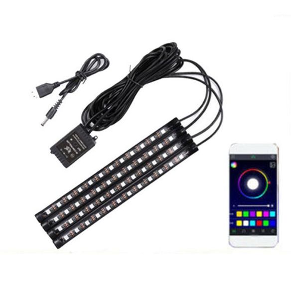 

parts atmosphere lights accessories lighting led 4 pcs 12-led music control1