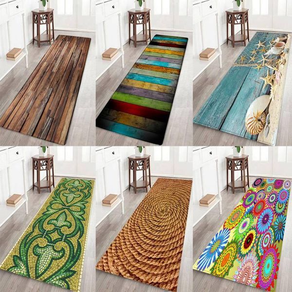 

12 styles creative europe type 3d printing carpet hallway doormat anti - slip bathroom carpet absorb water kitchen mat/rug a1