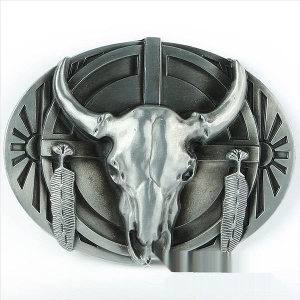 

5bsg5 classic tang cao ox head beltbelt beltamerican western cowboy beltplate classic tang cao ox head beltbelt beltamerican western cowboy, Slivery;black