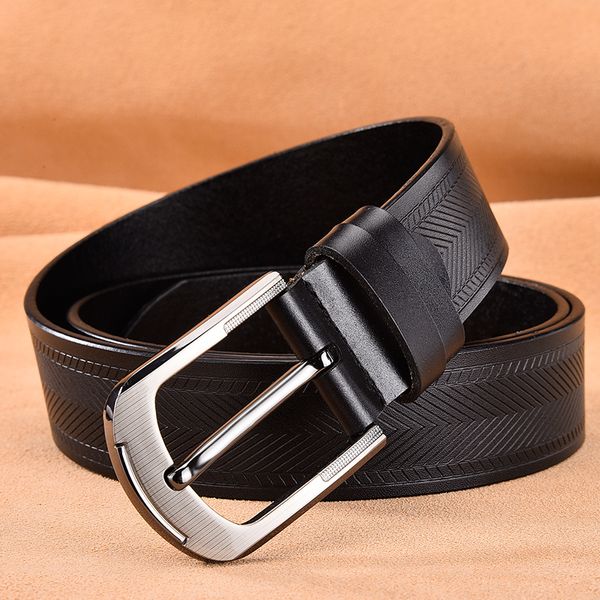 

2021 new men black / brown/white/camel of 100% real leather suit belt jeans wide 3.8cm waist 110-130cm strap fgm7
