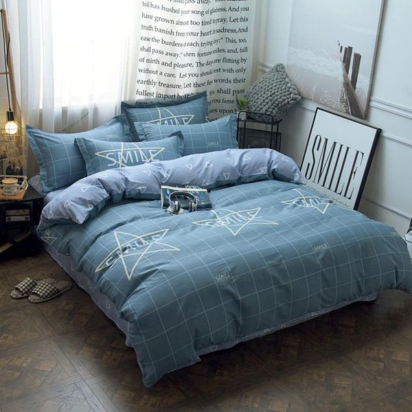

bedding sets dormitory cotton 4 piece set princess style twill quilt cover sheets