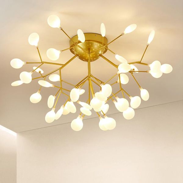 

modern led firefly chandelier indoor ceiling chandeliers for living room bedroom kitchen lusture lighing nordic fixture lights