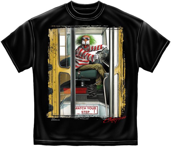 

scary evil clown it halloween horror psycho school bus driver 3xl for youth middle age old age sport hooded sweatshirt hoodie t shirt