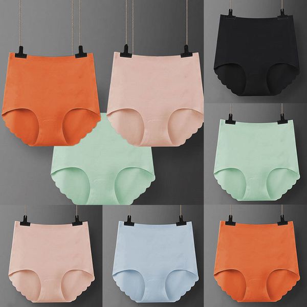 

intimates women's underwear seamless solid color panties new high-rise female briefs lingerie hot, Black;pink