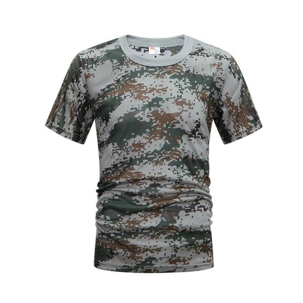 

training physical clothing camouflage short sleeve loose breathable unisex, Gray;blue