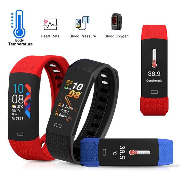 

intelligent sports wristband b6w, body waterproof, blood prsure and temperature control