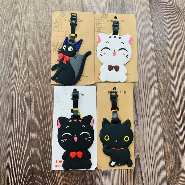 

kiki's delivery service keychain luggage tag womans key chain pcv men pendant key ring girls holder cartoon jewelry llaveros, Silver