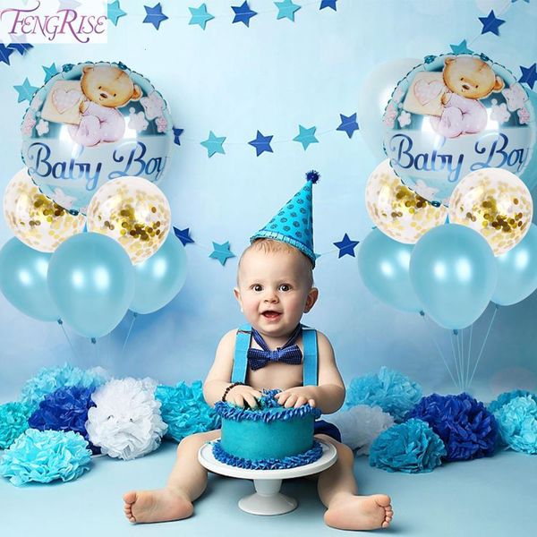

fengrise babyshower shower elephant baby gender reveal deco boy or girl birthday party decoration