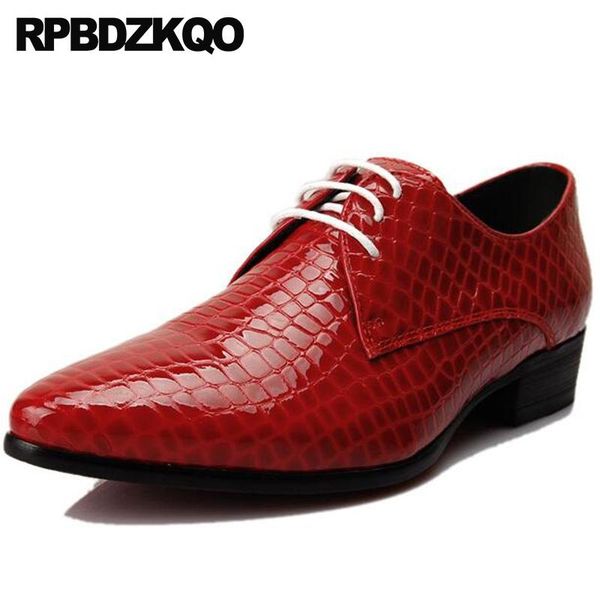 

натуральная кожа для мужчин остроконечных toe платья обуви черного европейский свадебные змеиного бизнес oxfords итальянского офис derby red, Black