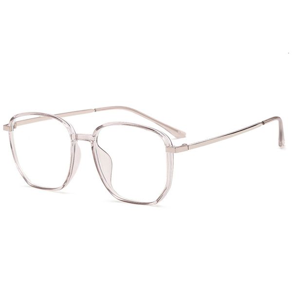 

2021 new tr90 fashion eyeglasses anti-blue light vintage spectacles clear eye glasses wholesale polygon retro fill prescription eyewear pc19, White;black