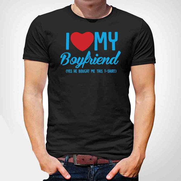 

brand new summer mens short love my boyfriend funny christmas present tshirt gay lgbt white cute sport hooded sweatshirt hoodie men t shirt